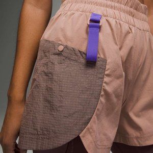 lululemon athletica Women's Cargo Shorts in Brown and Purple